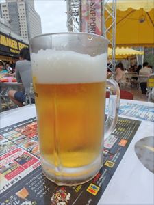 走った後のﾋﾞｰﾙがうまい！