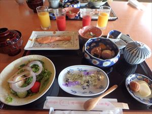 おいしい朝食 完食です