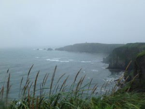 霧多布岬からのきれいな景色