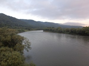 天塩川　結構大きい川だ