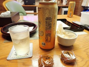 風呂上がりに一杯