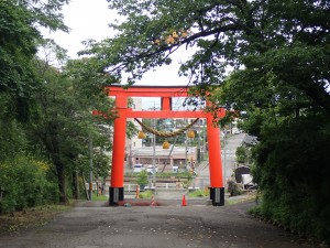 きれいな色の鳥居