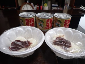 おいしい缶詰と、 つきたてのお餅