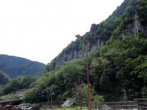 駐車場から