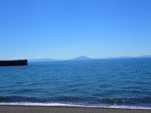 遠くに駒ヶ岳