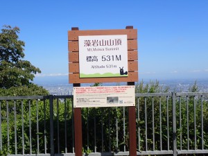 藻岩山山頂　531m