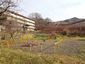 遊具がそろう