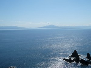 遠くに駒ヶ岳